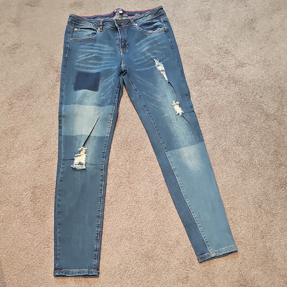 Women's Distressed Blue Jeans size 11